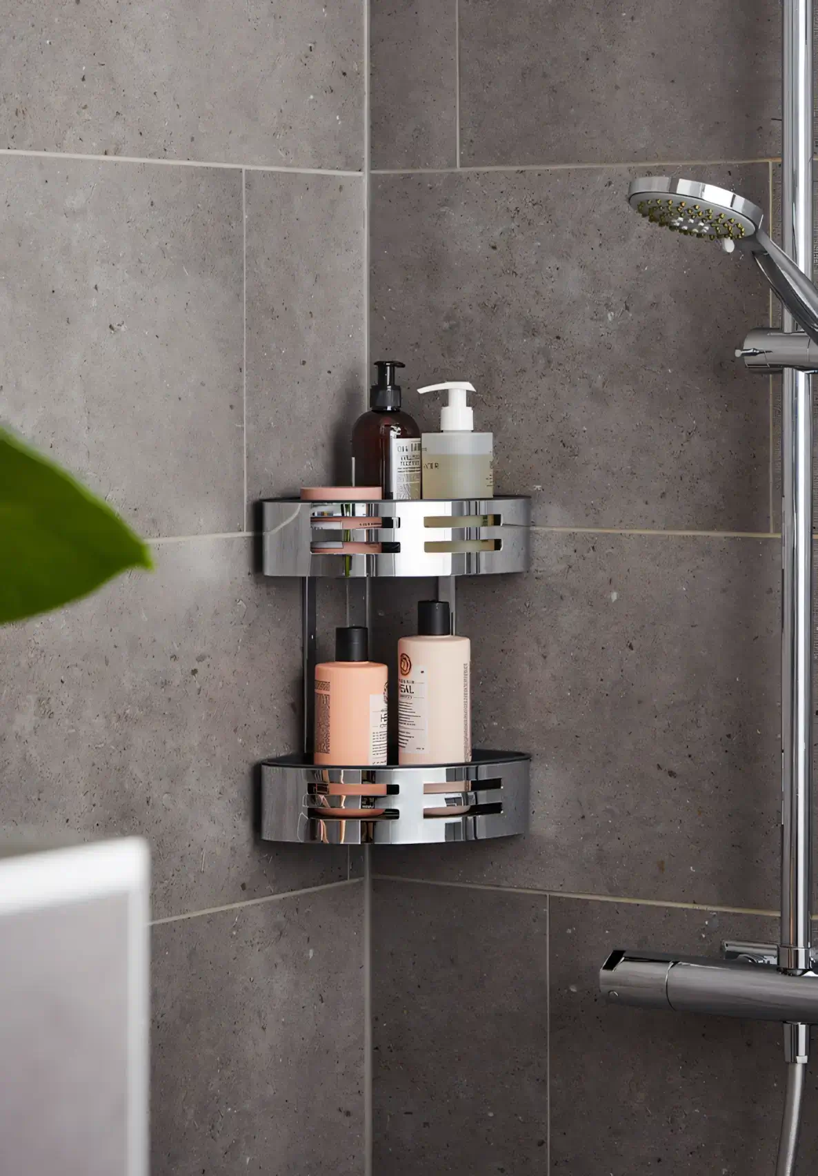 Miller Corner Shower Tidy Chrome