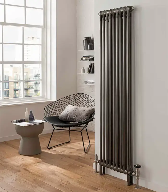 Ancona Bare Metal Lacquer Column Radiator Ancona Bare Metal Radiator